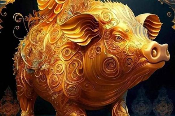 招财风水猪壁画助力财运亨通，家庭幸福