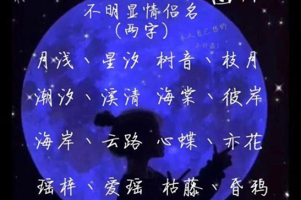 两个字的情侣名字，甜蜜感满分