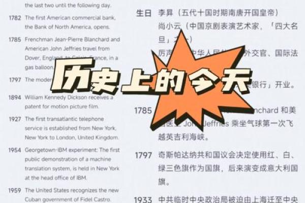 农历：揭开那一天的历史谜团