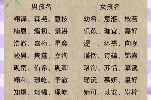 精选带金字的男孩名字，让名字更具力量感