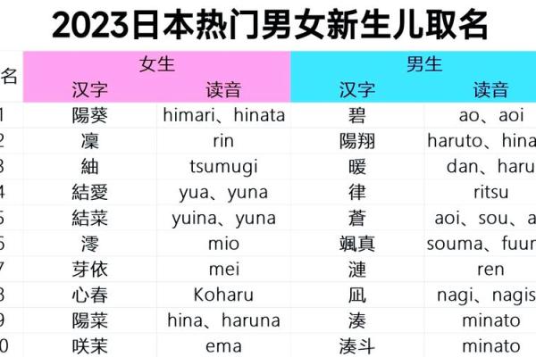 日本男孩名字的意义与起名技巧介绍